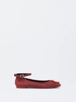 Parfois Sapatos Rasos|Sabrinas*Exclusivo Online - Sabrinas Com Coração Azul | Vermelho