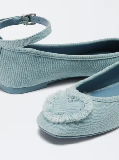 Parfois Sapatos Rasos|Sabrinas*Exclusivo Online - Sabrinas Com Coração | Azul