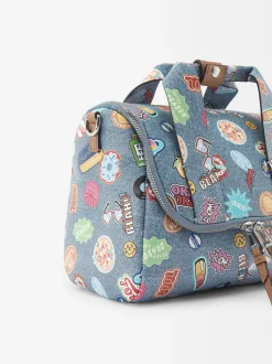 Parfois Lancheiras*Lancheira Denim Estampada | Azul