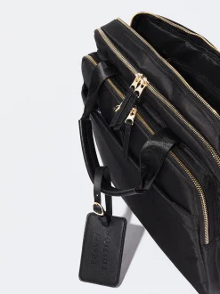Parfois Nylon|Viagem*Mala De Nylon Para Portátil De 13" | Preto