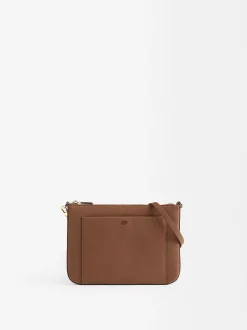 Parfois Malas de Tiracolo*Mala De Tiracolo Com Bolso Exterior | Camel