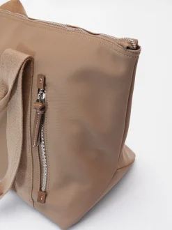 Parfois Viagem*Mala De Viagem Efeito Nylon Personalizável | Bege