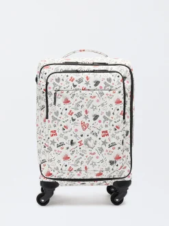 Parfois Viagem*Mala De Viagem Efeito Nylon | Vermelho