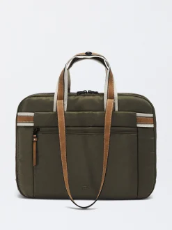 Parfois Nylon|Viagem*Mala Nylon Para Portátil De 15" | Caqui