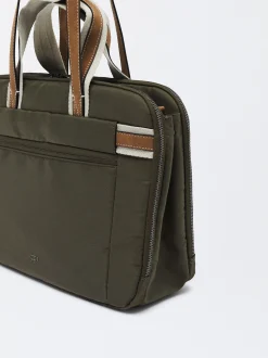 Parfois Nylon|Viagem*Mala Nylon Para Portátil De 15" | Caqui