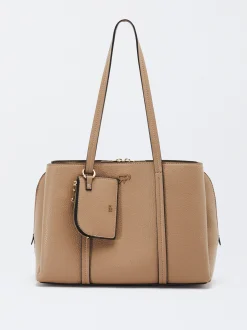 Parfois Shoppers*Mala Shopper Com Penduro Preto | Castanho