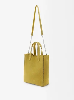 Parfois Malas de Pele new|Shoppers*Mala Shopper Em Pele Com Penduro - Edição Limitada Azul | Amarelo