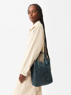 Parfois Malas de Pele new|Shoppers*Mala Shopper Em Pele Com Penduro - Edição Limitada | Azul