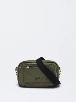 Parfois Malas de Tiracolo|Nylon*Mala Tiracolo De Nylon Preto | Caqui