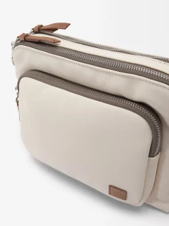 Parfois Nylon|Malas de Tiracolo*Mala Tiracolo Efeito Nylon Preto | Cru