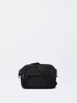 Parfois Nylon|Malas de Tiracolo*Mala Tiracolo Efeito Nylon | Preto