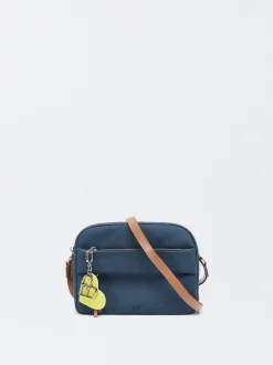 Parfois Nylon|Malas de Tiracolo*Mala Tiracolo Efeito Nylon Preto | Azul