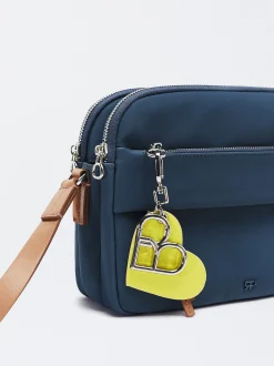Parfois Nylon|Malas de Tiracolo*Mala Tiracolo Efeito Nylon Preto | Azul