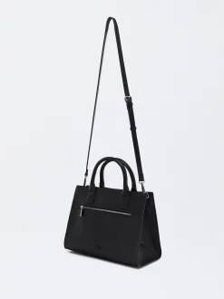 Parfois Malas de Mão*Mala Tote Com Bolsa Removível | Preto