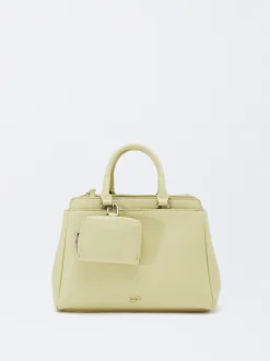 Parfois Malas de Mão|Malas Grandes*Mala Tote Com Penduro Bege | Amarelo