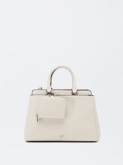 Parfois Malas de Mão|Malas Grandes*Mala Tote Com Penduro Bege | Cru