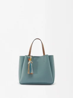 Parfois Malas de Mão|Malas Grandes*Mala Tote Com Penduro Preto | Azul
