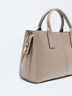 Parfois Malas de Mão*Mala Tote Com Tiracolo M Preto | Castanho