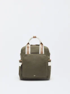 Parfois Mochilas*Mochila Canvas Alças Multifunção Bege | Caqui