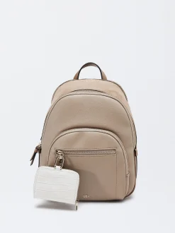 Parfois Mochilas*Mochila Com Penduro | Bege