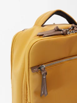 Parfois Viagem|Mochilas*Mochila De Cabine Efeito Nylon Personalizável Bege | Mostarda