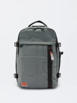 Parfois Nylon|Viagem*Mochila De Cabine Nylon Azul | Caqui