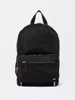 Parfois Nylon|Viagem*Mochila De Nylon Conversível | Preto