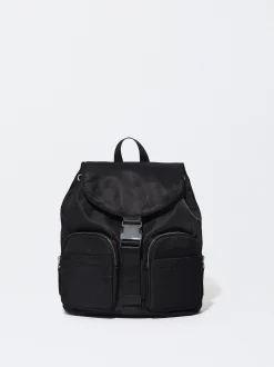Parfois Nylon|Viagem*Mochila De Nylon | Preto
