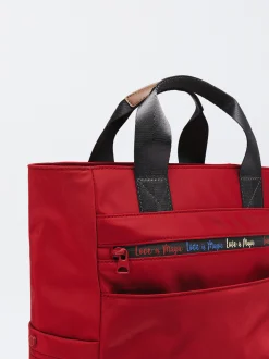 Parfois Nylon|Viagem*Mochila De Nylon | Vermelho