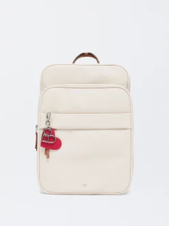 Parfois Nylon|Malas Grandes*Mochila Efeito Nylon Para Portátil De 15" Preto | Cru