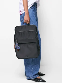 Parfois Nylon|Malas Grandes*Mochila Efeito Nylon Para Portátil De 15" | Preto