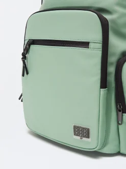 Parfois Viagem|Mochilas*Mochila Efeito Nylon Para Portátil De 13" | Verde