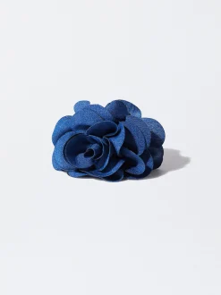 Parfois Acessórios de Cabelo*Mola De Cabelo Com Flor | Azul