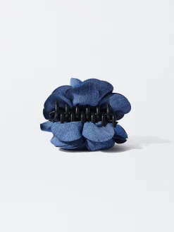 Parfois Acessórios de Cabelo*Mola De Cabelo Com Flor | Azul