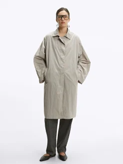 Parfois Blazers e Casacos*Parka Com Efeito Brilhante | Cinzento