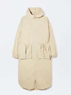 Parfois Blazers e Casacos*Parka Comprida Com Bolsos | Bege
