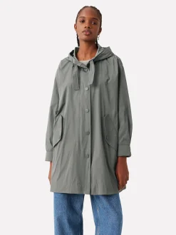 Parfois Blazers e Casacos*Parka Leve Com Capuz Bege | Cinzento
