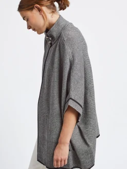 Parfois Básicos|Malha*Poncho De Malha Com Bolsos | Preto