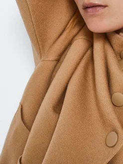 Parfois Básicos|Malha*Poncho De Malha Com Botões Preto | Camel