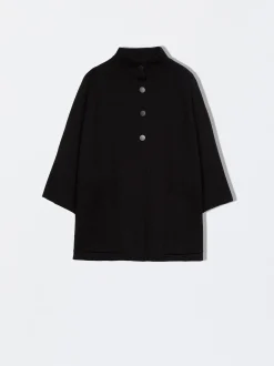 Parfois Básicos|Malha*Poncho De Malha Com Botões | Preto
