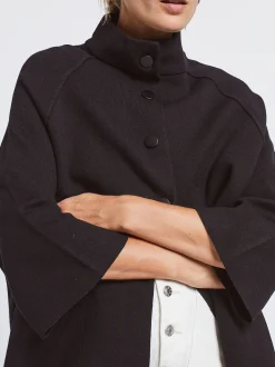Parfois Básicos|Malha*Poncho De Malha Com Botões | Preto