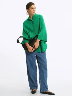 Parfois Básicos|Malha*Poncho De Malha De Gola Redonda | Verde