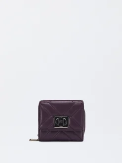 Parfois Porta-moedas*Porta-Moedas Acolchoado Preto | Roxo