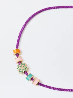 Parfois Pulseiras*Pulseira Ajustável Com Charm | Roxo