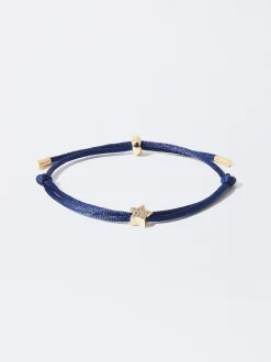Parfois Pulseiras*Pulseira Ajustável Com Charm | Azul