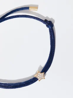 Parfois Pulseiras*Pulseira Ajustável Com Charm | Azul