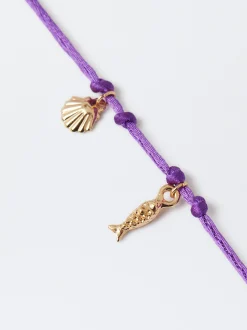 Parfois Pulseiras*Pulseira Ajustável Com Charms | Roxo