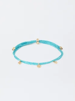 Parfois Pulseiras*Pulseira Ajustável Com Charms | Azul