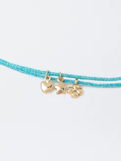Parfois Pulseiras*Pulseira Ajustável Com Charms | Azul
