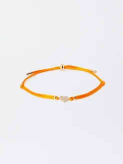 Parfois Pulseiras*Pulseira Ajustável Com Coração | Laranja